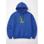 Saks mavi yelkenli sweatshirt