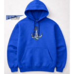 Other Sail Çapa Baskılı Saks Mavisi Hoodie