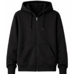 siyah ful zip hoodie