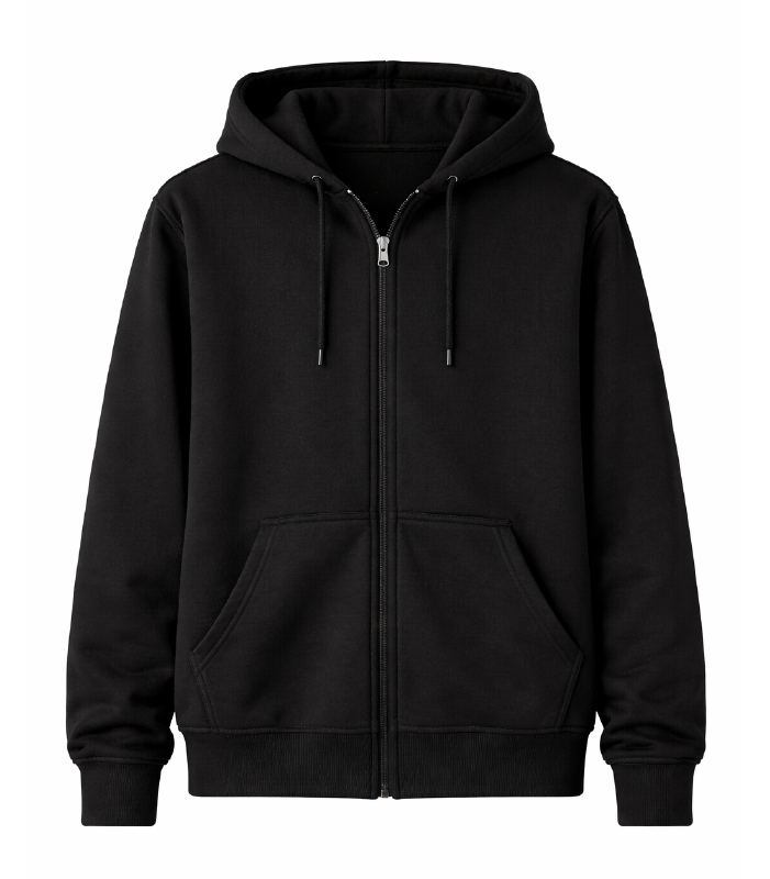 ful zip siyah ful zip hoodie