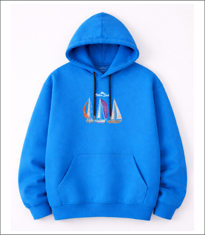 turkuaz turkuaz yelken hoodie